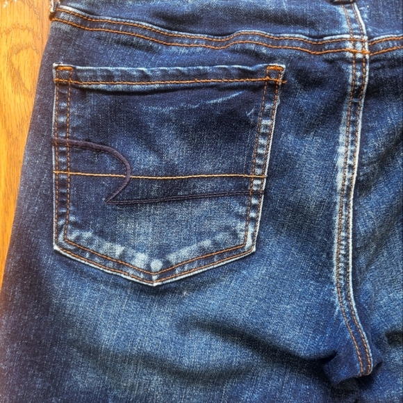 American Eagle Outfitters Jegging Super Stretch Womens Jeans Size 8 Blue Denim - Picture 8 of 9